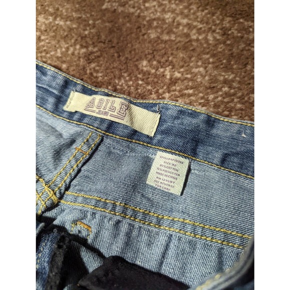 Agile Distressed 32x31 Men's Straight Leg Grunge Jeans See Pictures - Picture 7 of 12